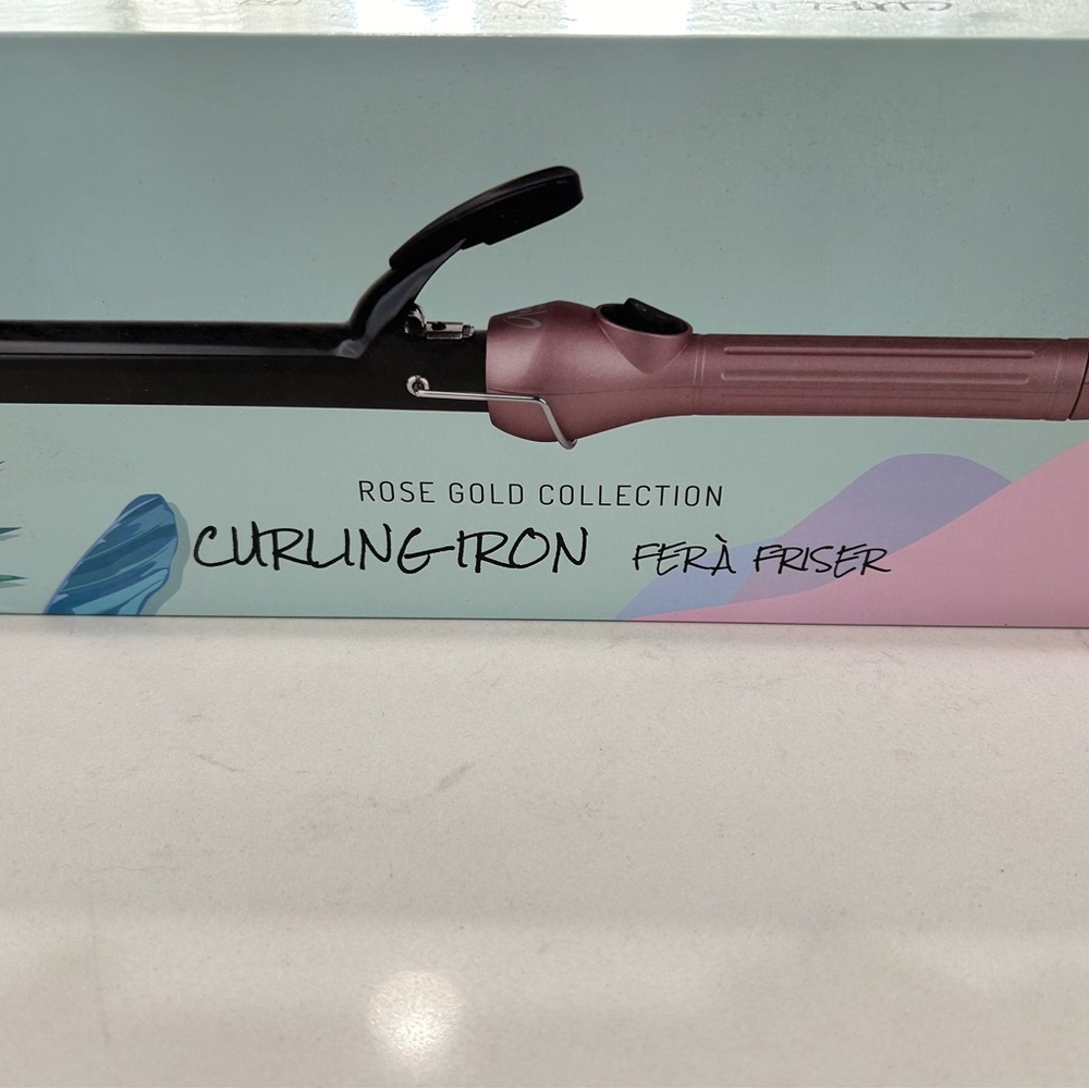 Aria rose gold curling iron